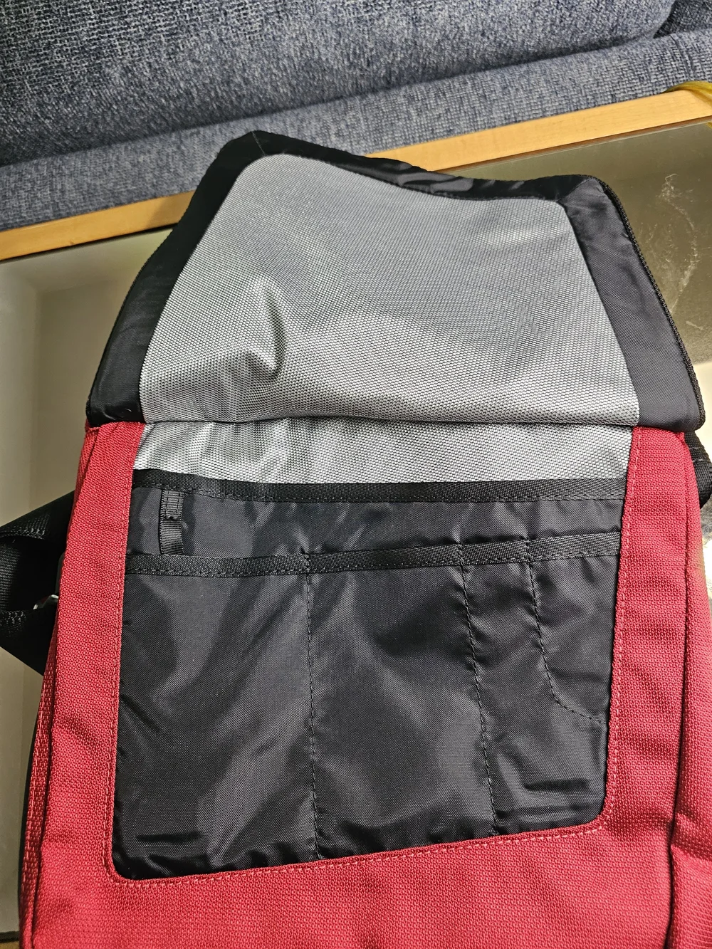 Tumi x Ducati Red Nylon Messenger Bag with Black Strap